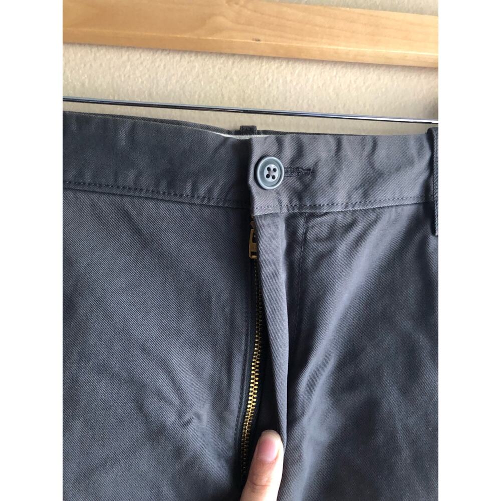 New J.Crew Always 484 Men Slim fit stretch chino pant Gray Size 44x34 - Picture 7 of 13